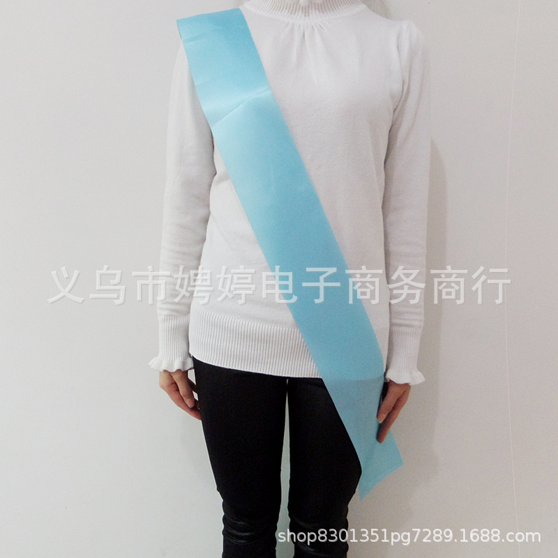 Picture of Cross-border Spot Bachelor Party Etiquette Strap Bridal Shoulder Strap Etiquette Strap Wedding Birthday Party DIY Blank Shoulder Strap