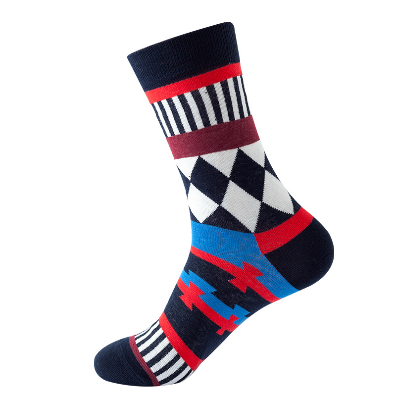 Picture of New Amazon Mid-Calf Socks for Men, Cotton, Women's European and American Ins Style Autumn and Winter Internet Celebrity Trendyy Socks Wholesale