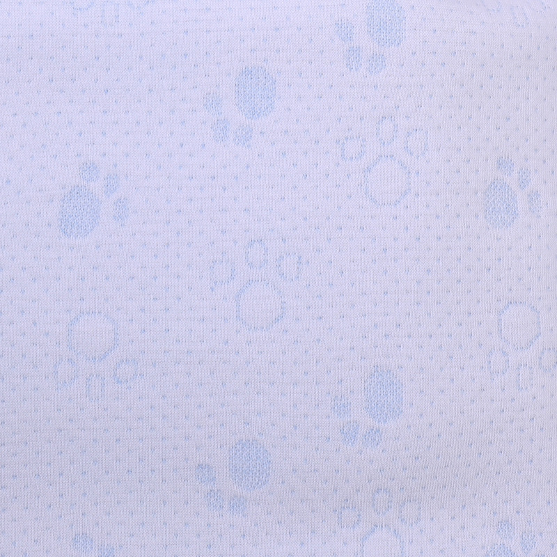 Picture of Shu cotton jacquard air layer two-sided cotton silk air layer baby sleeping bag crawling tire cap three-layer cotton fabric