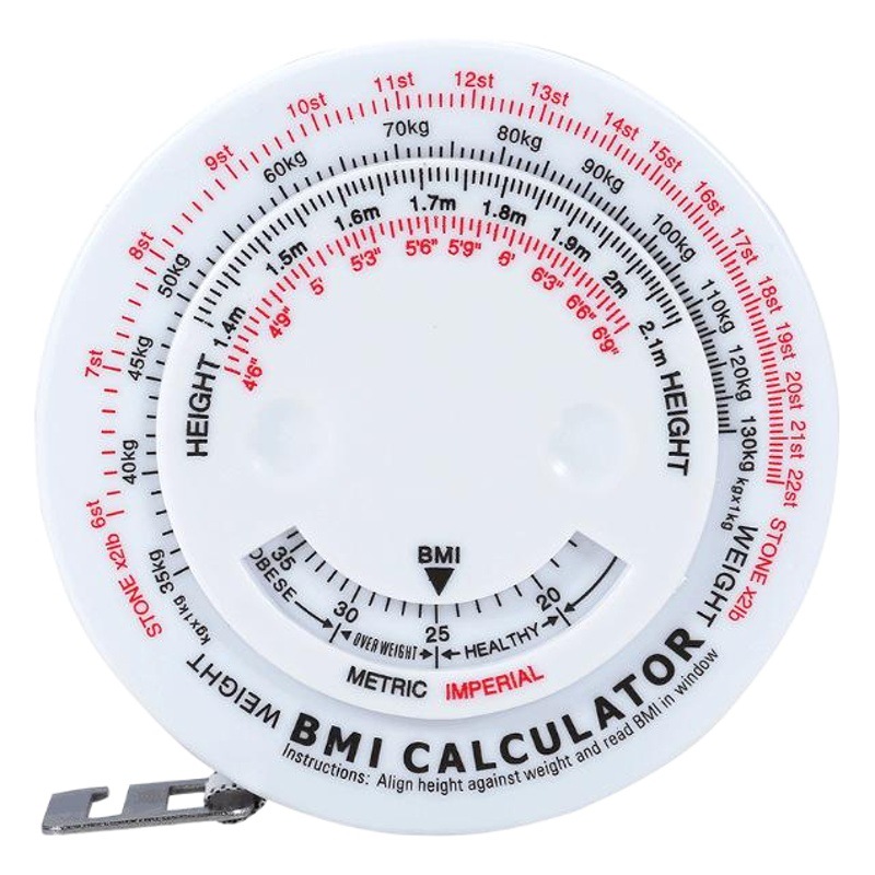 Picture of Wholesale Supply round BMI tape fat measuring tape waist ruler foreign trade 57g