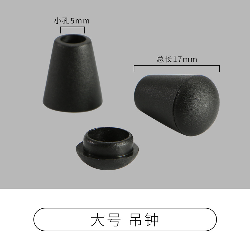 Picture of Manufacturer Plastic Adjustable Elastic Belt Spring Buckle with Rope Pig Nose Buckle Single and Double Holes Round Black Transparent Drawstring Buckle