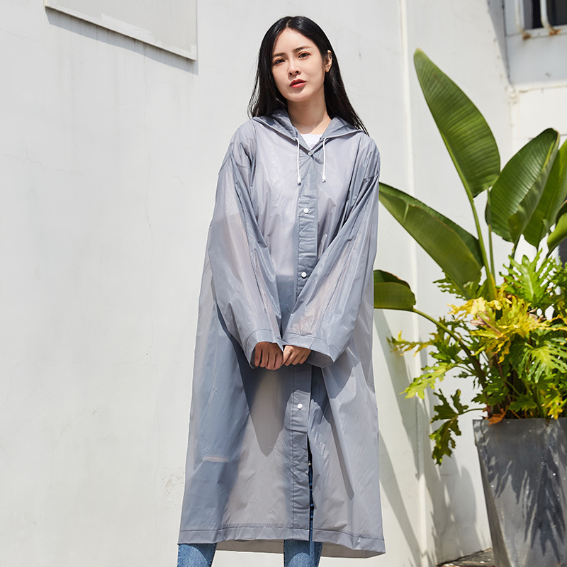 Picture of Thickened Non-Disposable Eva Raincoat Portable Adult Men and Women Travel Outdoor Waterproof Long Full Body Poncho Thick