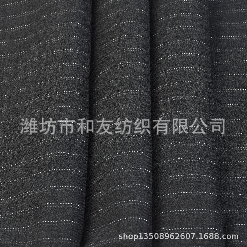 Picture of Polyester viscose yarn-dyed elastic trousers gold vertical stripes yarn-dyed striped suit fabric 40s/2tr yarn-dyed