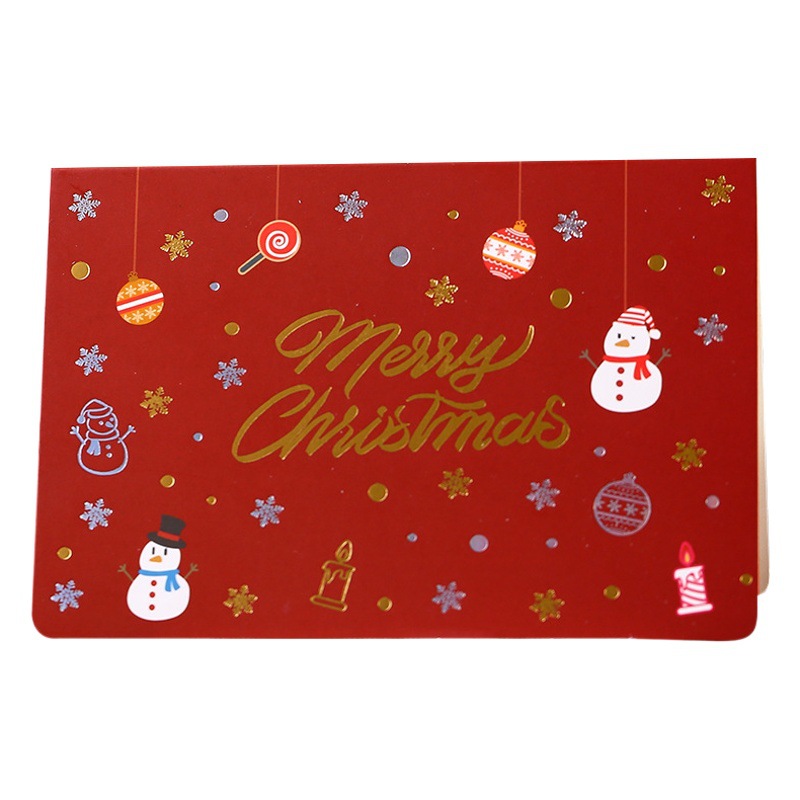 Picture of Spot Direct Sales New Christmas Greeting Card Thanksgiving Gift Card Christmas Card Blessing Message Card Wholesale Can Be Customized
