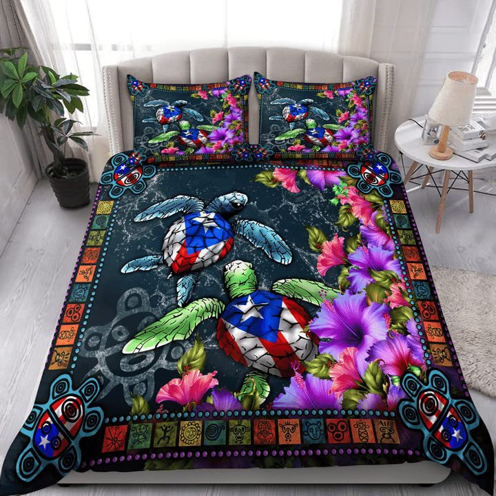 Puerto Rico decorative bedding foreign trade three-piece cross-border quilt cover Amazon independent station Wal-Mart exclusive