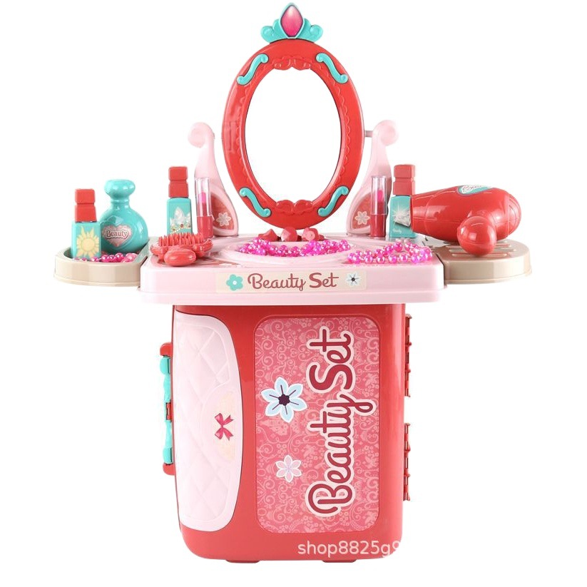 Cross-Border Play House suit children's dressing table toys wholesale girls kindergarten makeup suitcase birthday gift