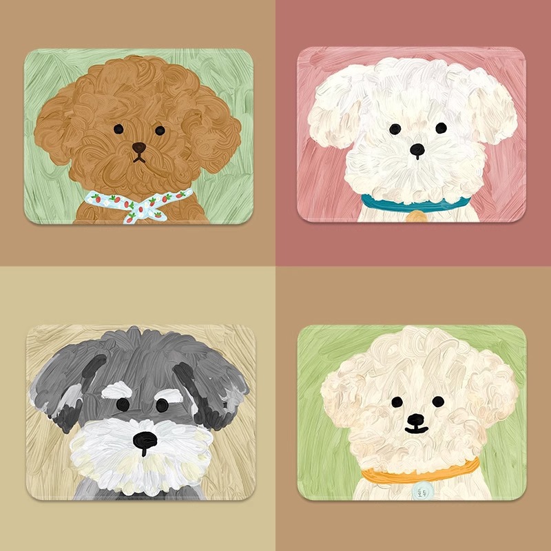 Cute Dog Mouse Pad small size Computer Table Mat Game Mat Non-slip Edge Lock Thickened Internet Cafe E-sports Table Mat