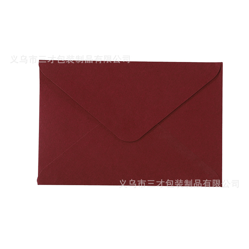 Picture of In stock wholesale solid color European color double adhesive paper Western envelope Kraft paper black Kali seal cross-border Amazon