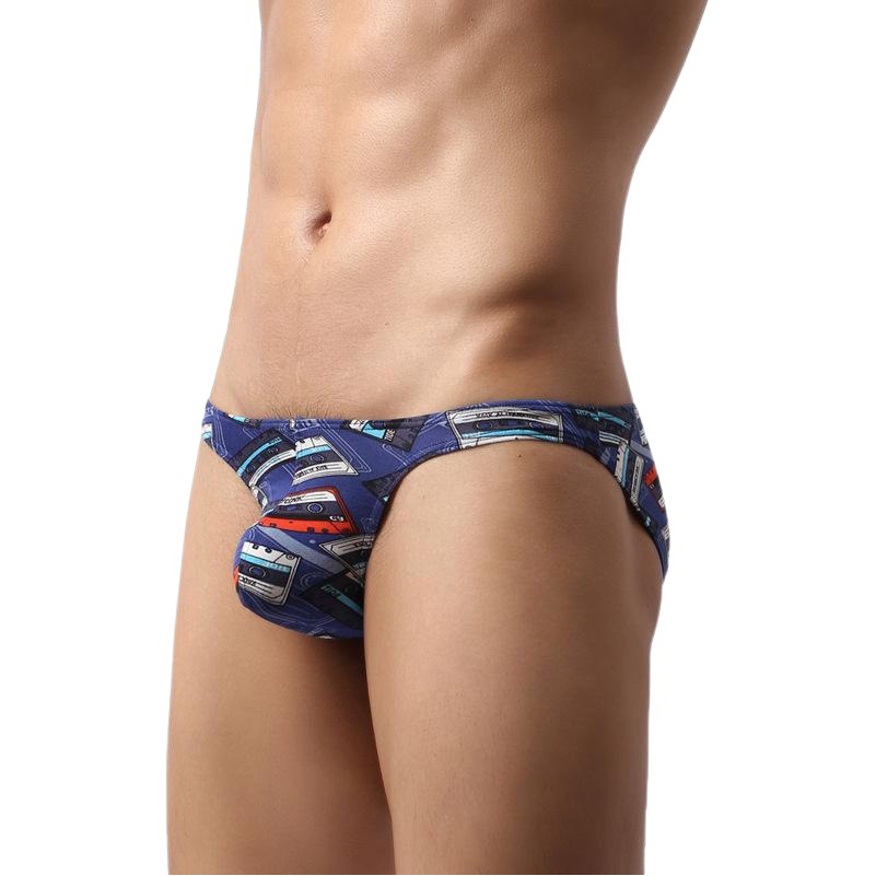 Factory wholesale fancaz men's underwear cartoon printed U convex personality stretch briefs men's foreign trade Amazon
