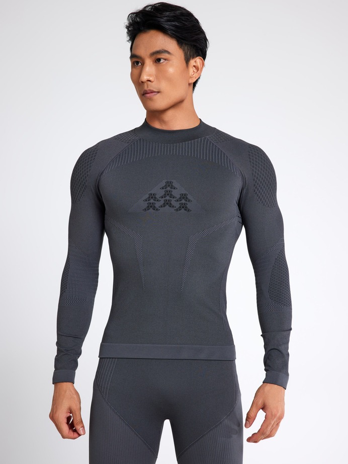 New Men's Mid-collar Sports Thermal Underwear Outdoor Skiing Running Cycling Function Long Sleeve suit