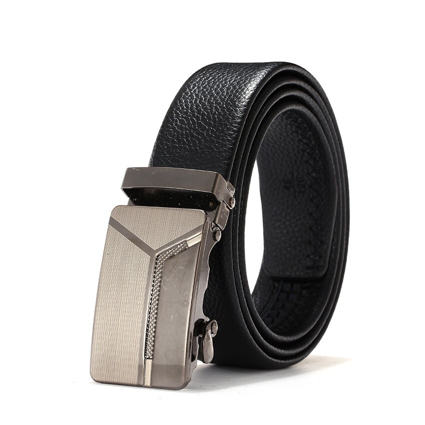 Picture of Men's belt automatic buckle litchi pattern belt business gift online shop clothing accessories gift pants belt factory wholesale