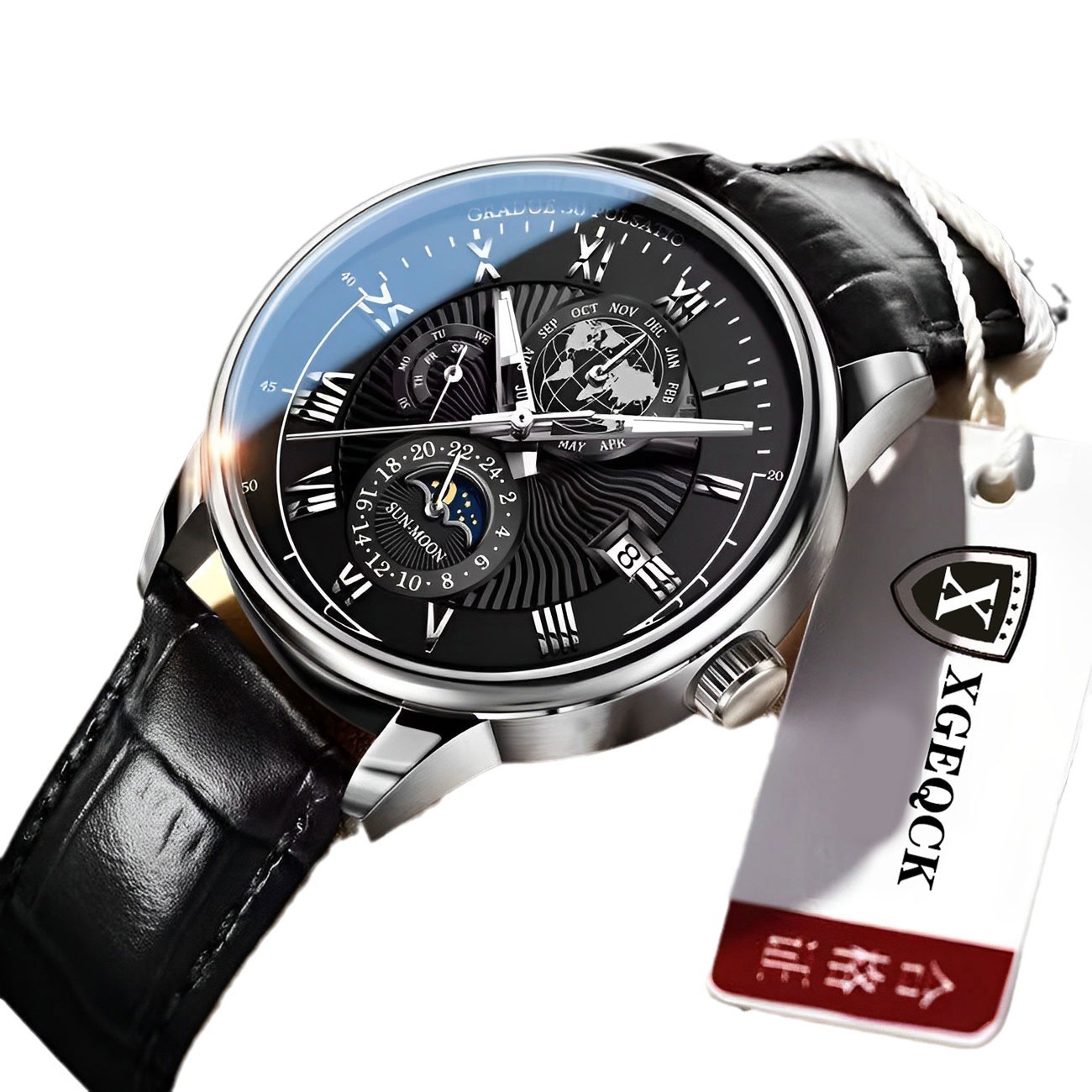 Picture of Watch Men's Top Ten Swiss Automatic Watch Waterproof Luminous Mechanical Belt Quartz Watch Genuine Business Watch