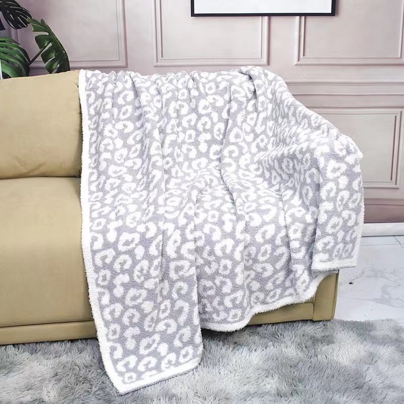 Picture of Customized Spring and Autumn Home Camping Blanket Half Velvet Knitted Blanket Sofa Office Nap Blanket Sofa Cover Blanket