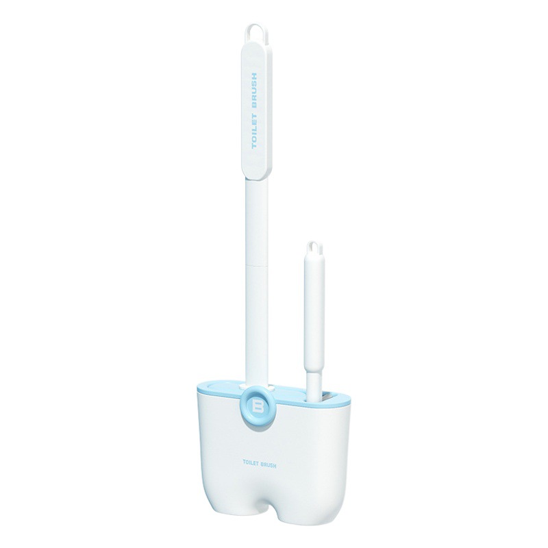 New Soft Rubber Toilet Brush Durable Toilet Punch-free Toilet Cleaning Brush Wall-mounted Toilet Cleaning Soft Brush