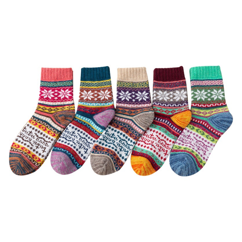 21 New Amazon wish cross-border socks thickened warm women's rabbit wool socks cross TUTU women's socks
