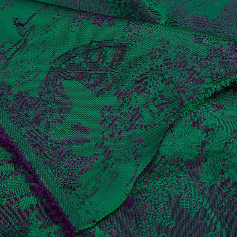 Picture of Human Silk National Style Woven Jacquard Fabric Breathable Dry Fast Cheongsam Fashion dress Jacquard Fabric