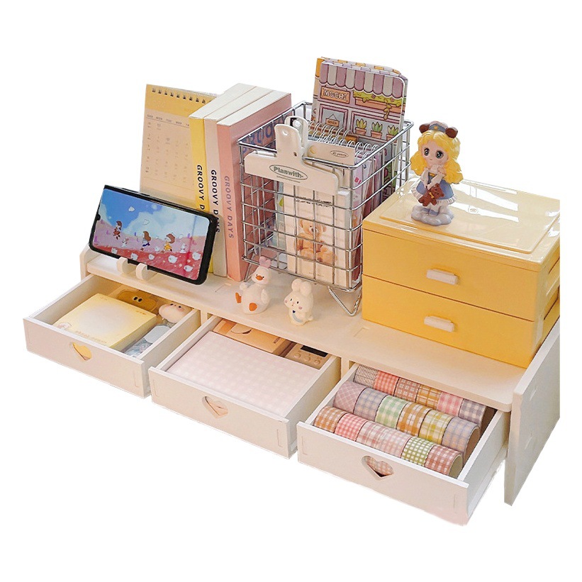 Computer Elevated Rack Office Elevated Desktop Drawer Storage Rack Pad Multi-Layer Desktop Monitor Bracket