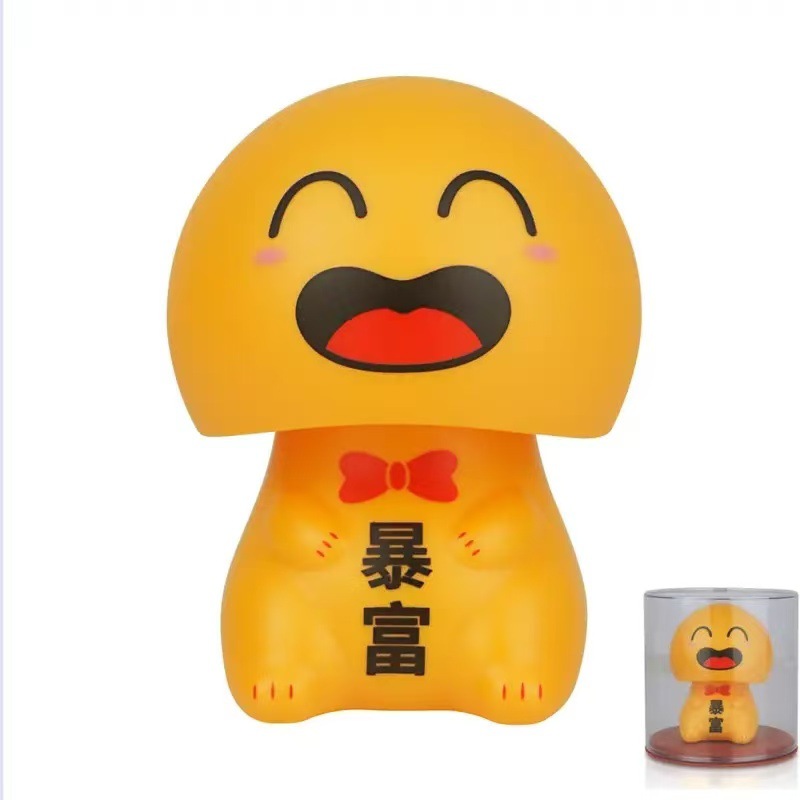 Picture of Solar big head white cat nods lucky cat creative shop opens craft gifts car ornaments cashier