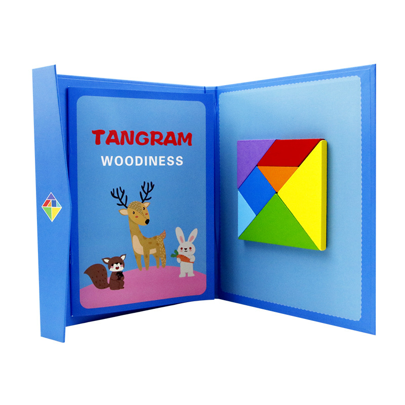 Picture of Magnetic jigsaw puzzle for children Primary School students first grade colorful puzzle wooden toys kindergarten early education puzzle