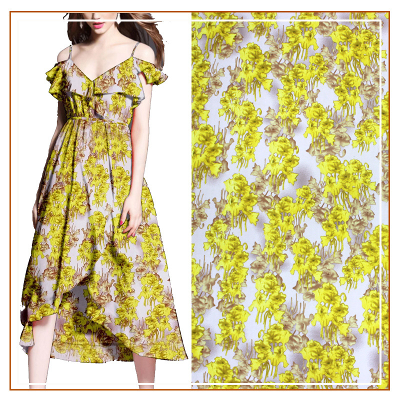 matt plain fabric printed dress top skirt pants tiara shirt fabric hibiscus new