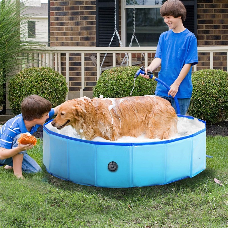 Pet Bath Pool Dog Swimming Pool Cat Sandtray Bath Basin Foldable Swimming Pool Inflatable
