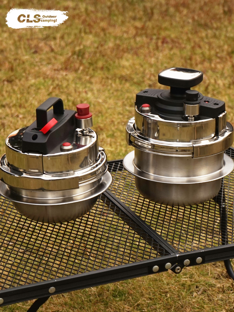 Picture of CLS pressure cooker 1.2L self-driving portable 1-2-person pressure cooker camping car home induction cooker soup cooking pot