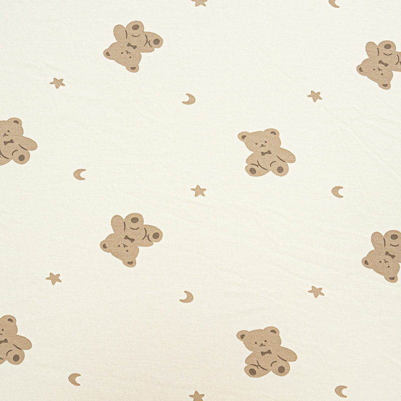Picture of 195g day bamboo fiber knitted cotton wool cloth 70 bamboo 30 cotton knitted bamboo cotton baby climbing clothes sleeping bag summer cool quilt fabric