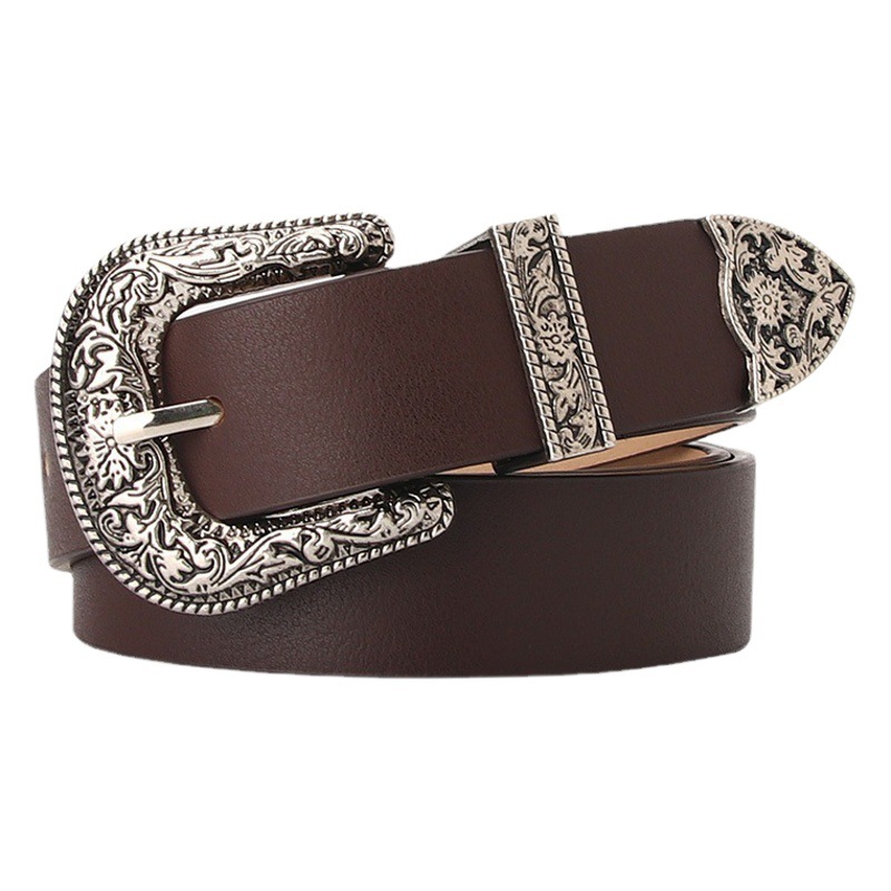 Cross-border popular women's retro belt women's fashion decorative all-Match belt jeans new pants belt in stock wholesale