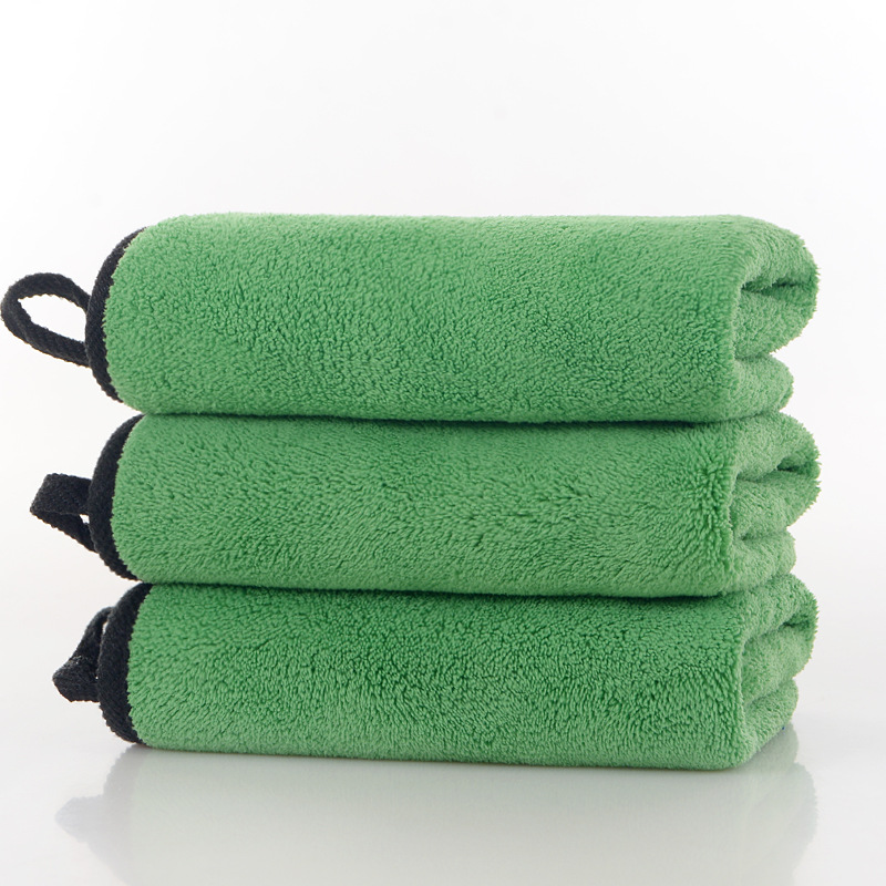 Picture of Car wash towel double-sided coral fleece thickened absorbent special car towel car cloth quick-drying towel can be ordered logo