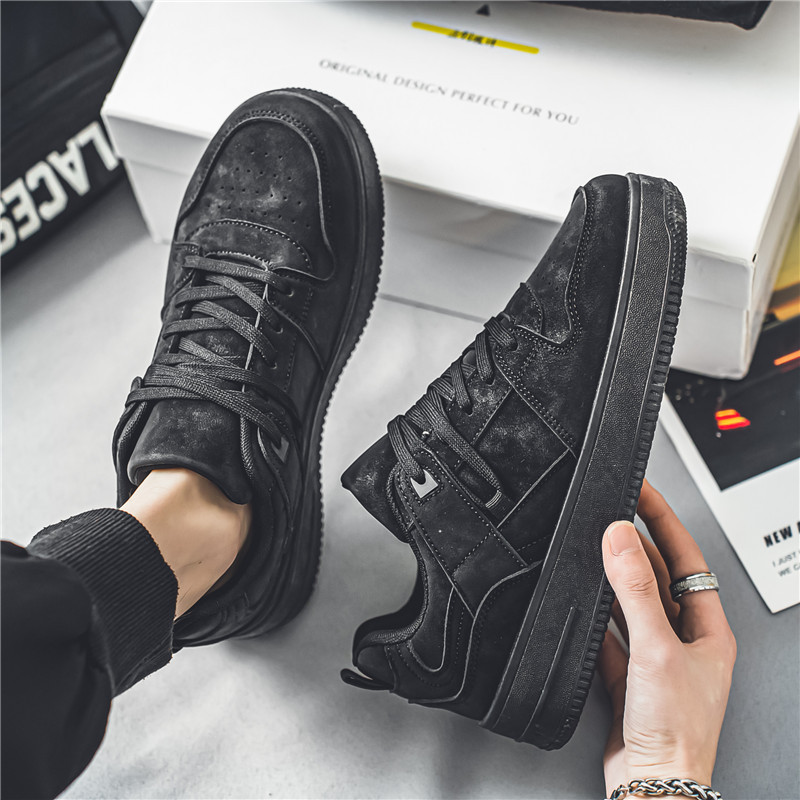 2024 spring new men's low-top khaki skate shoes youth platform casual shoes Live Sports men's shoes