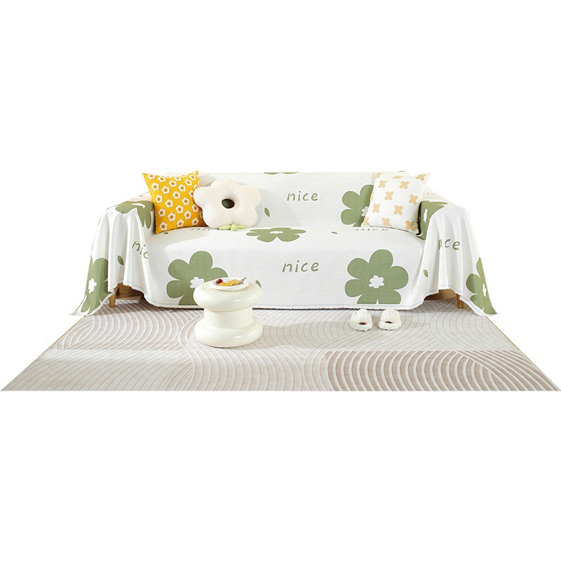 Picture of ins style sofa towel full cover cloth simple sofa cushion blanket all-inclusive universal cover towel four seasons universal sofa cover