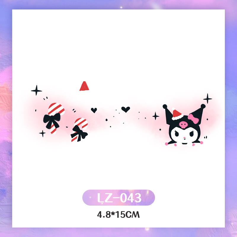 Picture of New Year's Day girl cute face makeup New year new year Creative face stickers love blush cute makeup stickers tattoo stickers