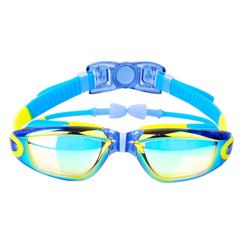 Children's swimming cap swimming goggles waterproof anti-fog HD boys and girls professional swimming glasses swimming cap set diving equipment