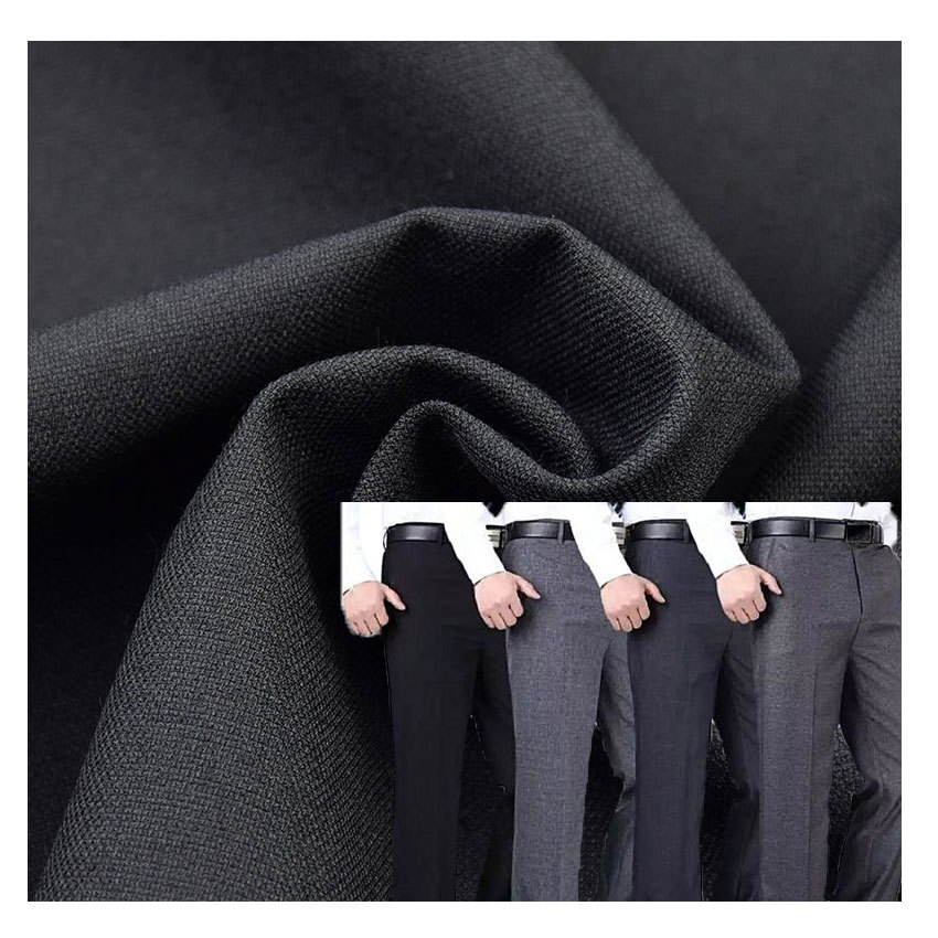 200G woven nylon modal wool four-way stretch casual fashion pants fabric, samples available