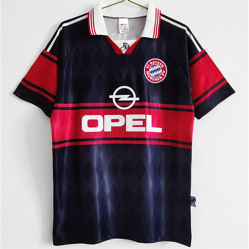 Retro 97-99 season Bayern home short-sleeved football uniform No. 10 matthius away jersey team shirt men
