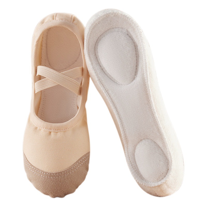 Dance Shoes Children's Soft Sole Practice Shoes Winter Gymnastics Shoes Adult Cat Claw Shoes fleece-lined Warm Girls' Ballet Shoes