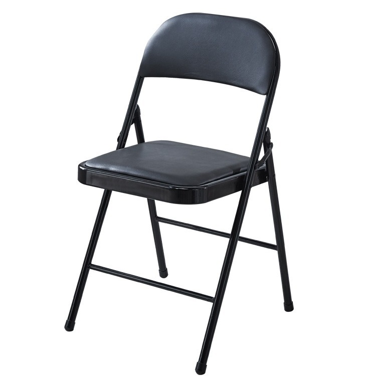 Picture of Manufacturer Wholesale Office Meeting Folding Chair Metal Chair Simple Household Back Chair Training Exhibition Chair Dormitory Chair