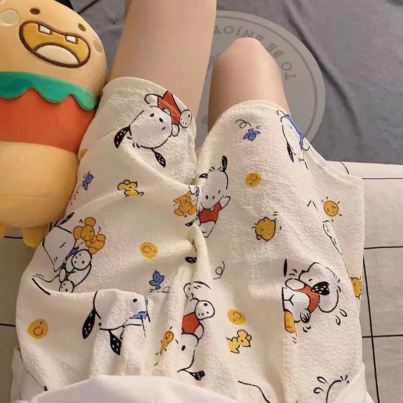 Summer Women's Short Pajama Pants Internet Celebrity Ins Style Baby Cotton Sense Loose Thin Walking Home Fashionable Casual Anti-mosquito Pants