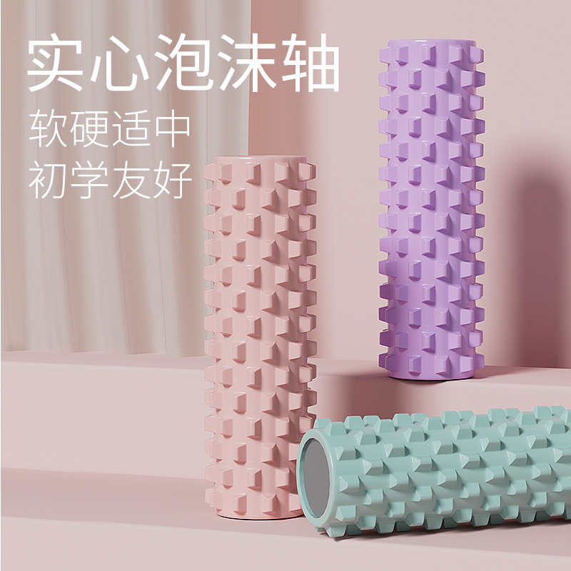 Picture of SanFan Solid Foam Shaft Muscle Relaxation Massage Roller Professional Fitness Yoga Column Auxiliary Equipment Mace