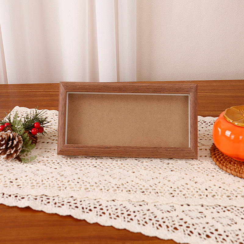 Picture of Mini Song Jin Hard Card Calligraphy Photo Frame Table Rice Paper Desktop Decorative Picture Frame diy Wenchuang Handwritten Calligraphy Ornaments