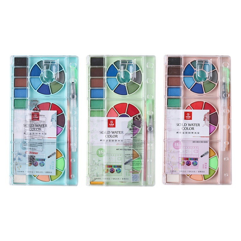 Giorgione solid watercolor paint suit one-horned deer 36 color beginner children's hand painted gouache pigment