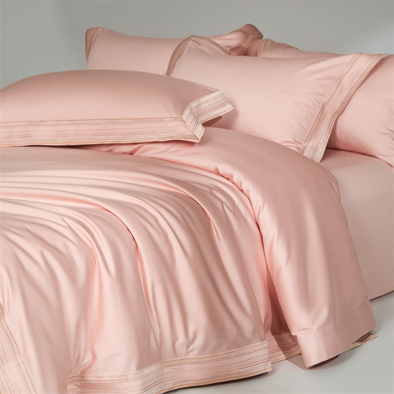 Picture of High-End 210-Count Xinjiang Long-Staple Cotton Four-Piece Set Class a Pure Cotton Bed Bed Sheets Quilt Cover Satin Cotton Accessible Luxury Set 4