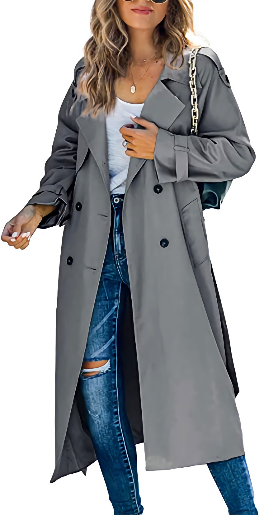 Picture of in stock! Amazon Independent Station Cross-border European and American Women's Winter and Autumn Coat Coat Foreign Trade 2023 Coat