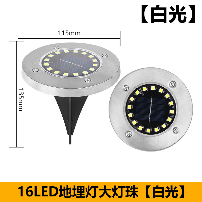 Picture of New Solar Underground Lamp Lawn Lamp Solar Floor Lamp Waterproof Outdoor Villa Landscape Home Garden Plug-In