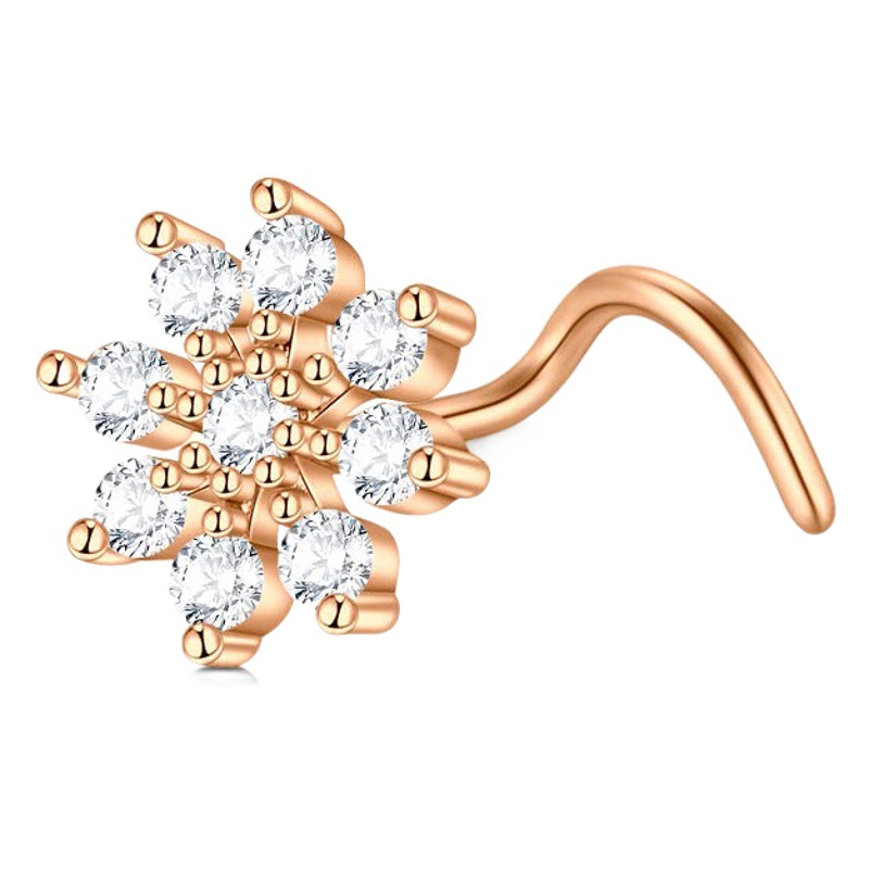 AliExpress cross-border European and American personalized puncture ring closed nose ring ear nose ring nose buckle nose nail human body puncture jewelry