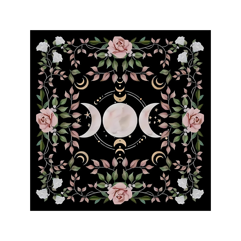 Picture of 60 × 60 small size tablecloth bedroom living room study decorative tapestry cross-border hot selling background wall hanging canvas
