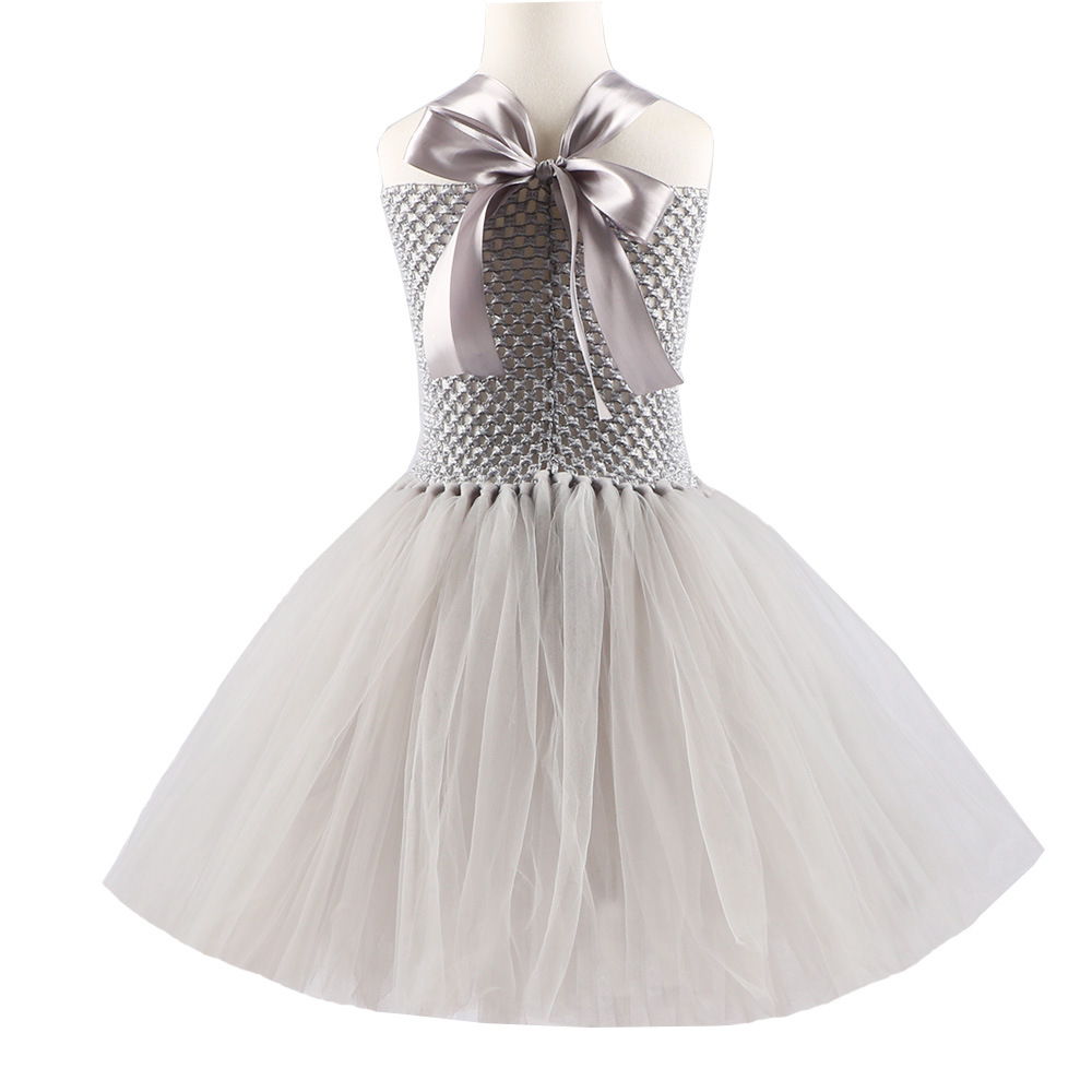 Picture of 2025 Clown Suit Children's Mesh Princess Dress Girls Dress Suit Christmas Halloween Performance Costume