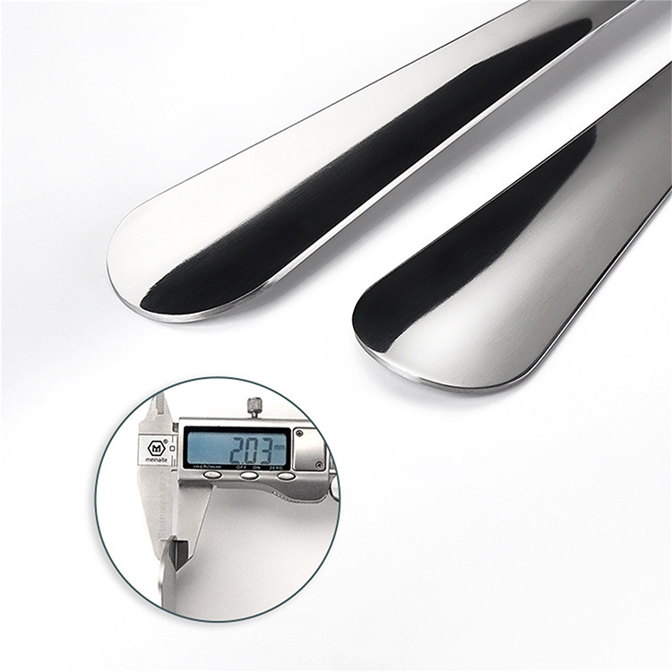 Picture of Directly Supplied by the Manufacturer, Metal Stainless Steel Shoehorn, Thickened Shoehorn, Extended Shoe Lifter, Shoe Wearing Tool, 30cm Long, Extra-Long