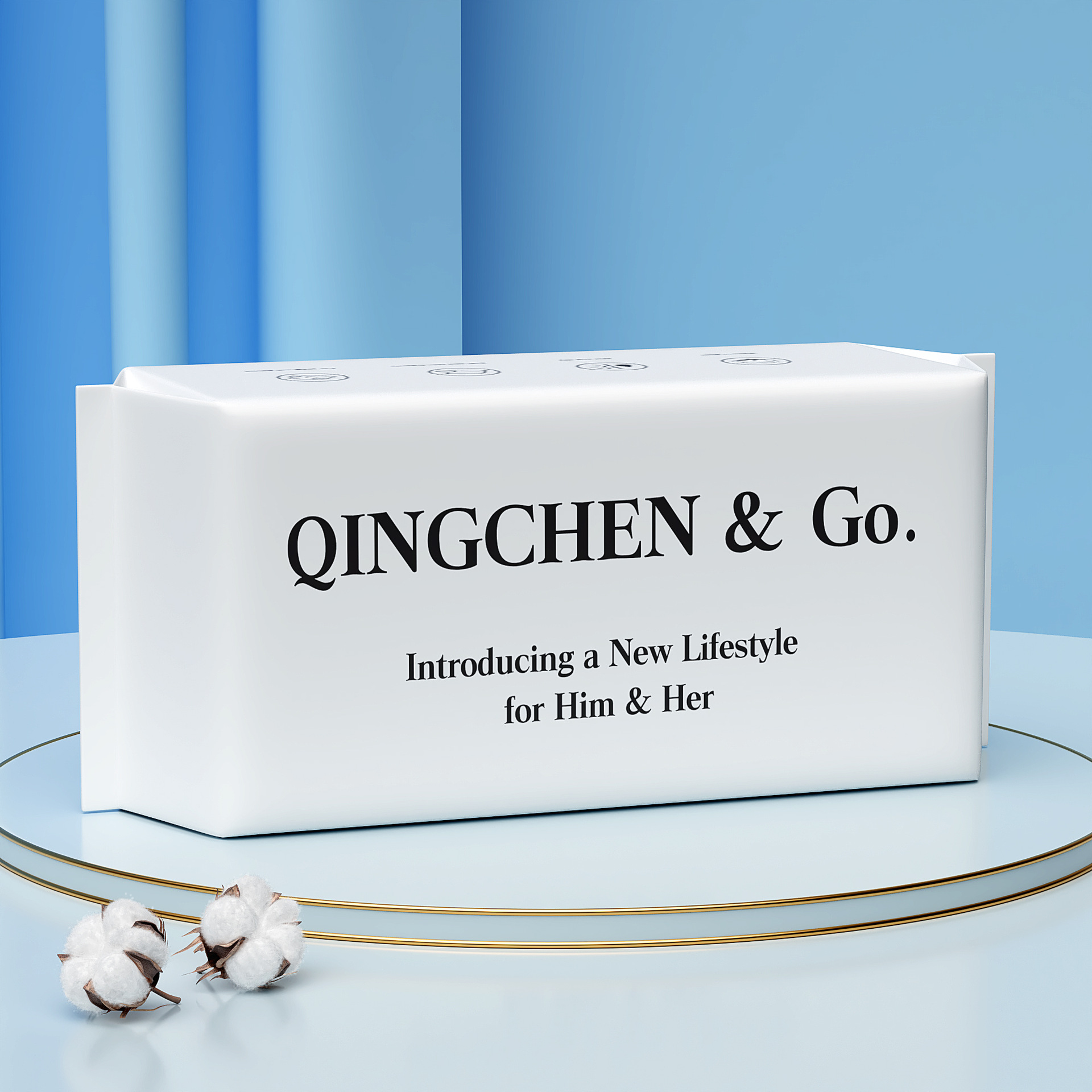 Picture of Wash towel disposable thickened disposable cotton soft face cleansing towel dry and wet dual-use face cleansing towel English packaging wholesale