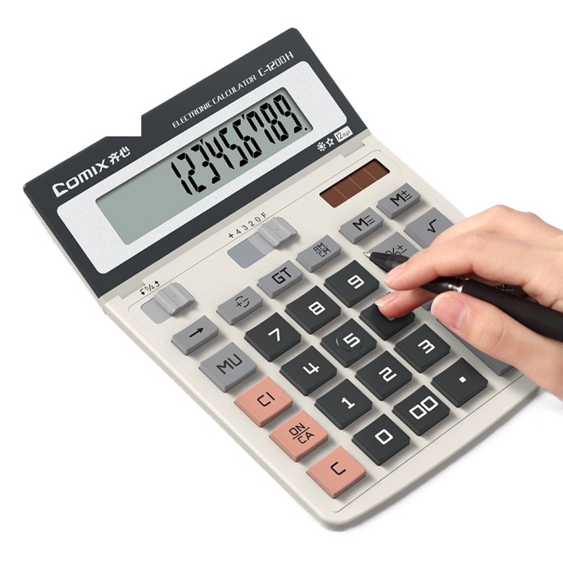 Qixin C- 1200H Office Examination Calculator Datai Shushi Wholesale Student-specific Primary School Scientific Accounting